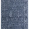 Eko Halı Shiraz SHR 03 Navy Vintage Eskitme Desenli Modern Yumuşak Dokulu Makine Halısı